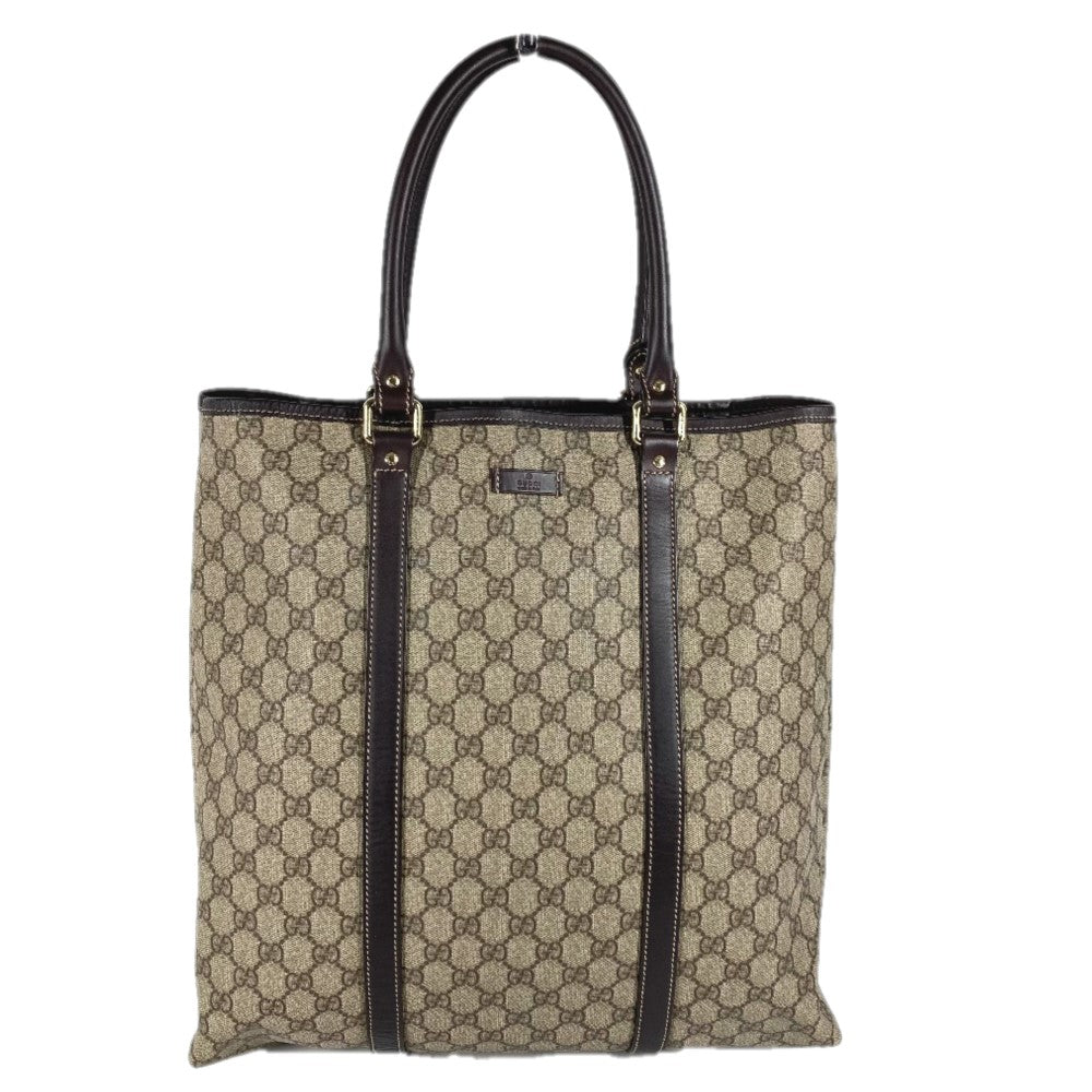 GUCCI Shoulder Bag 228668 PVC / Leather beige GG plus vertical mens