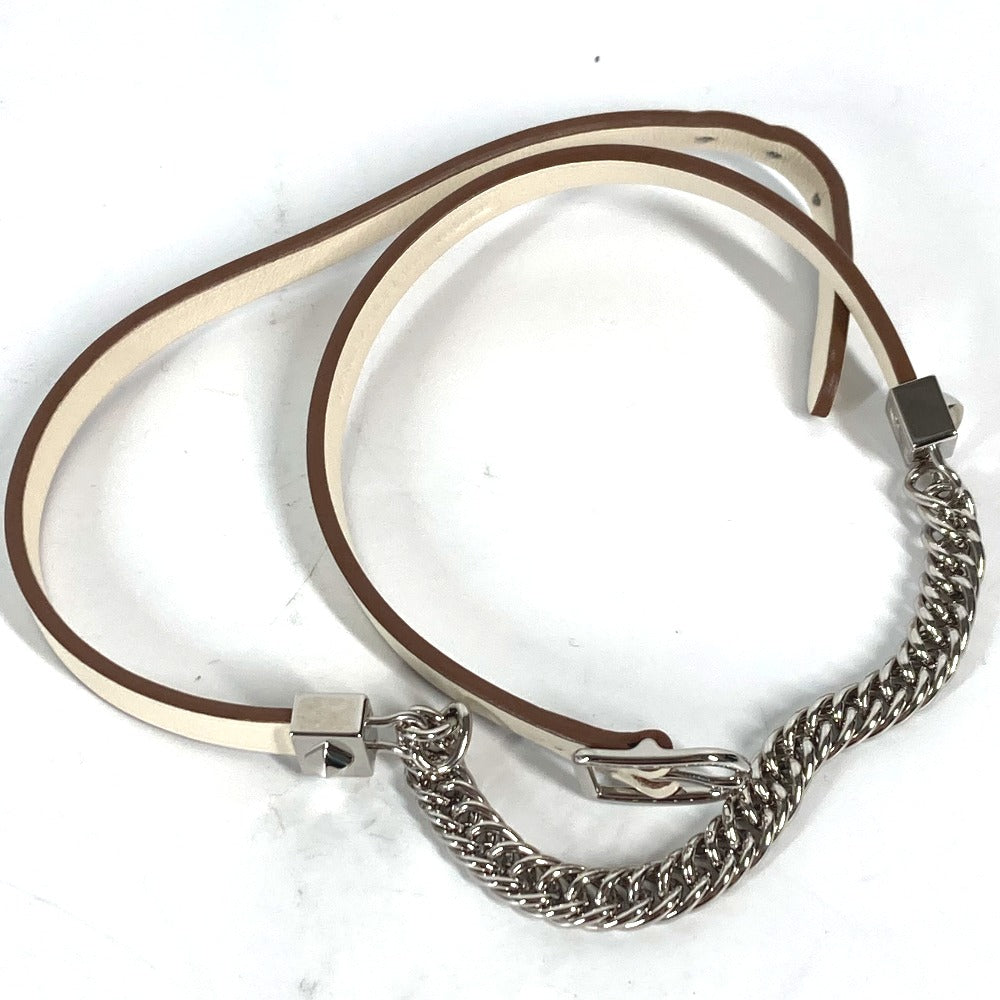 HERMES bracelet Swift white Accessories Gourmet Esketre Triple Tour Women T2