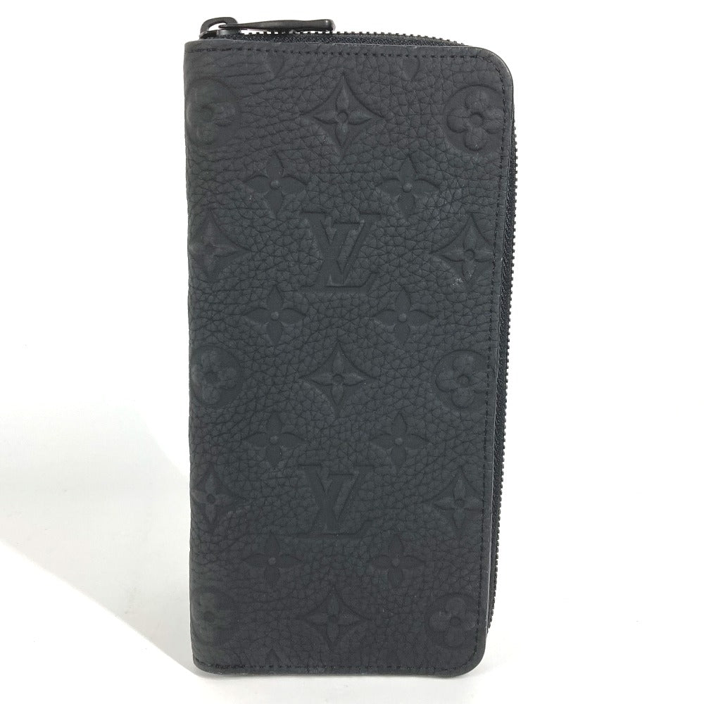 LOUIS VUITTON Long Wallet Purse M69047 Taurillon Clemence black Monogram Zippy wallet  Vertical mens