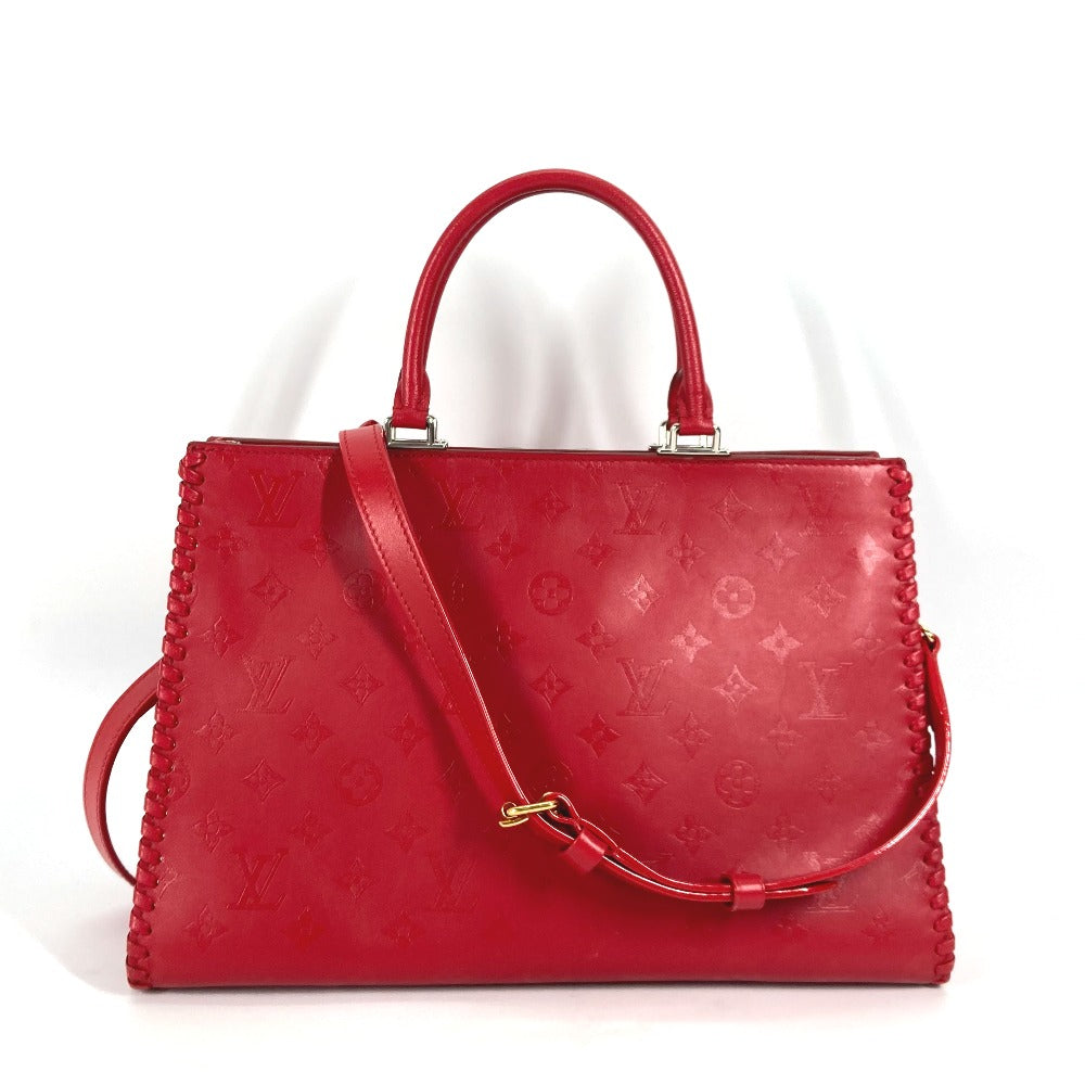 LOUIS VUITTON Shoulder Bag M54146 leather Red Monogram Very Zip Tote Women