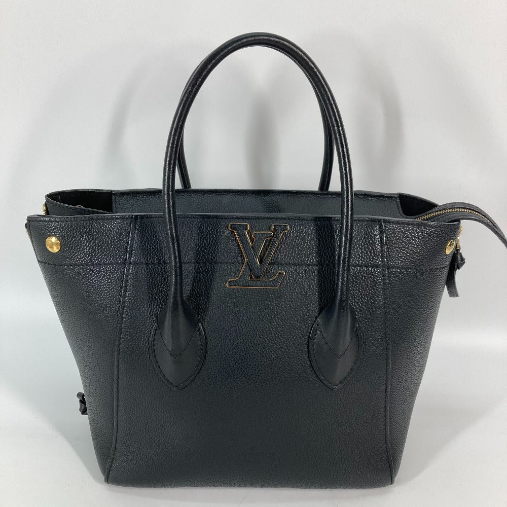 LOUIS VUITTON Handbag M54843 Taurillon Clemence Leather black Bag Freedom Women