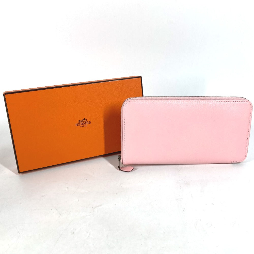 HERMES Long Wallet Purse Swift pink Long wallet Azap Long