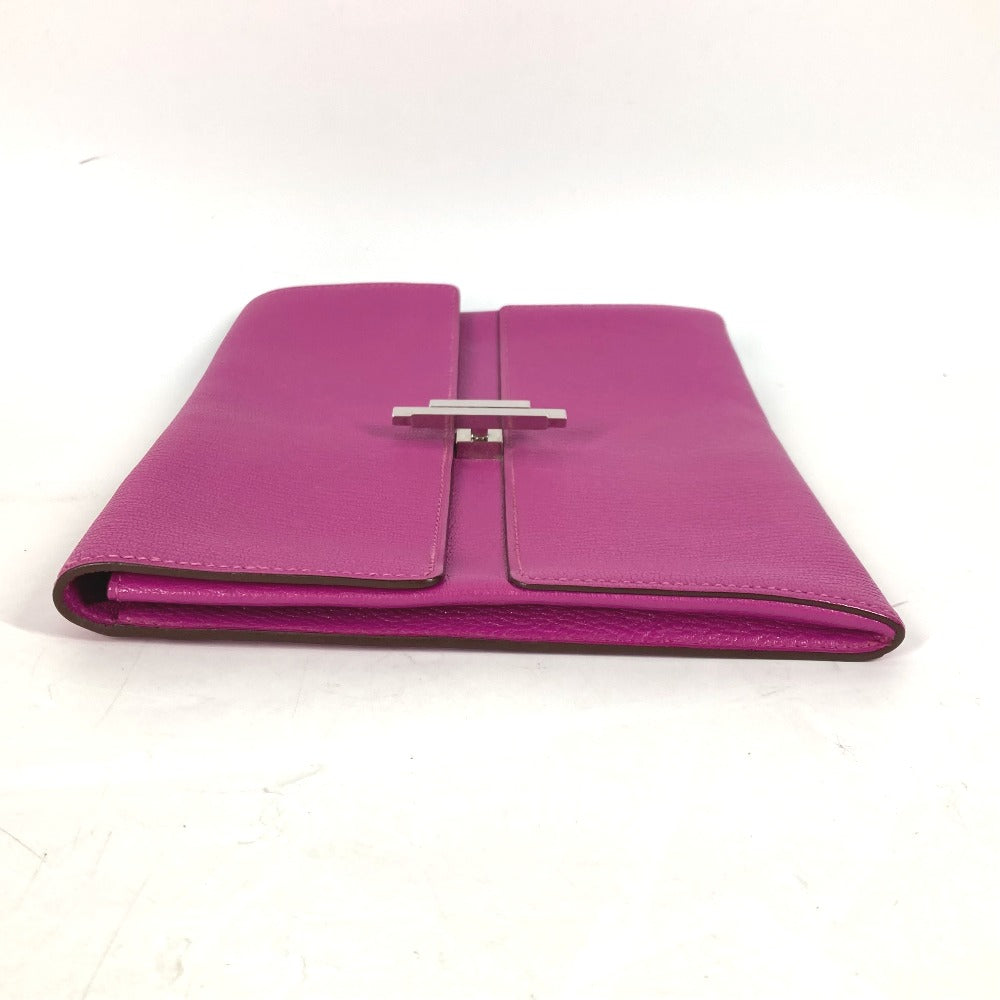 HERMES Clutch bag Shave pink flap cinematic