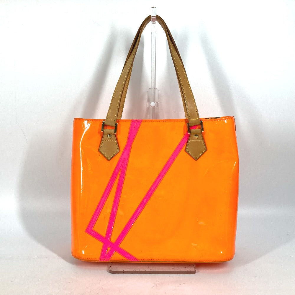 LOUIS VUITTON Shoulder Bag M91935 Monogram Vernis Canvas Orange Monogram Vernis Fluo Houston Women