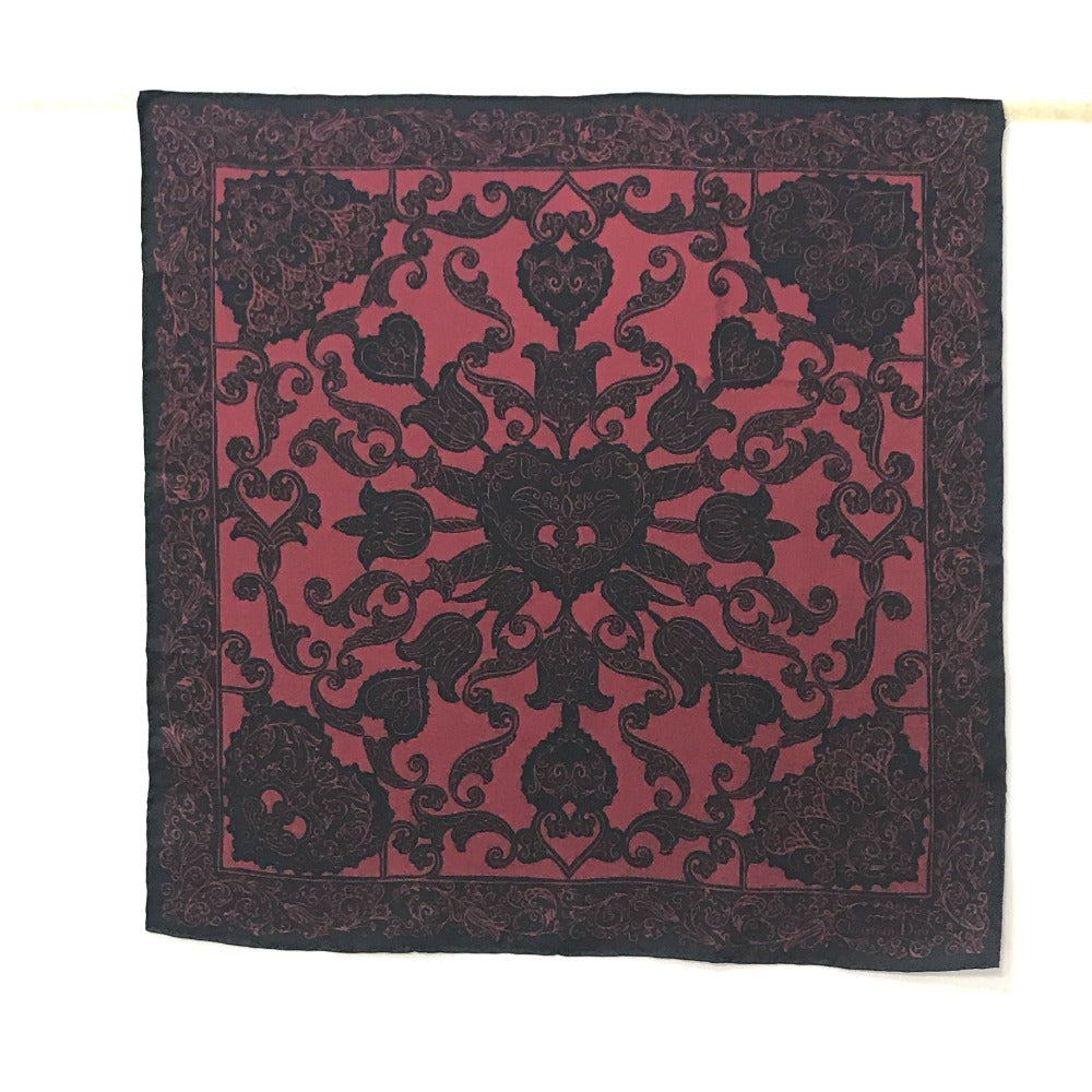 Dior scarf silk black logo paisley Women