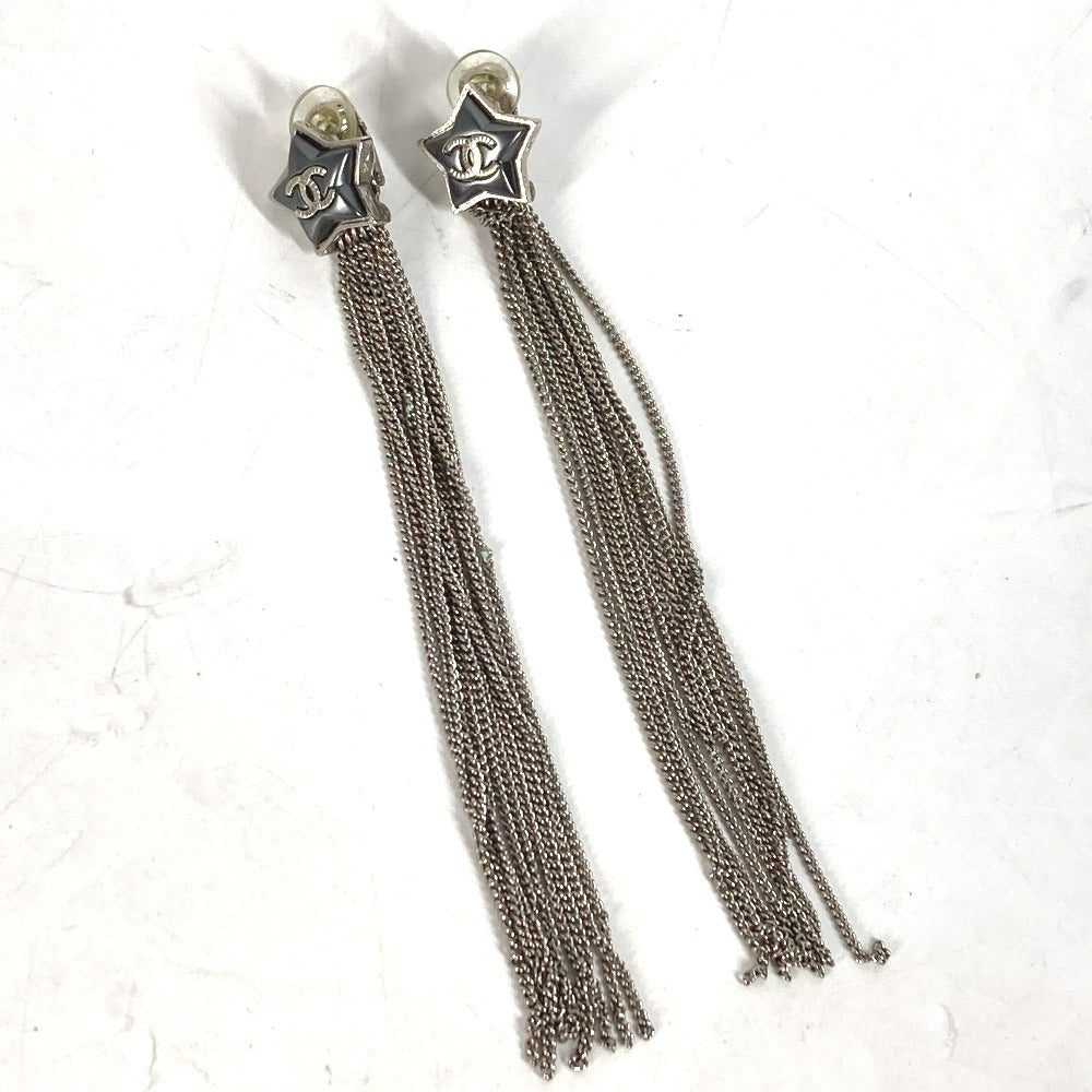 CHANEL Pierce metal Silver A17B COCO Mark Star 10 Chain mens