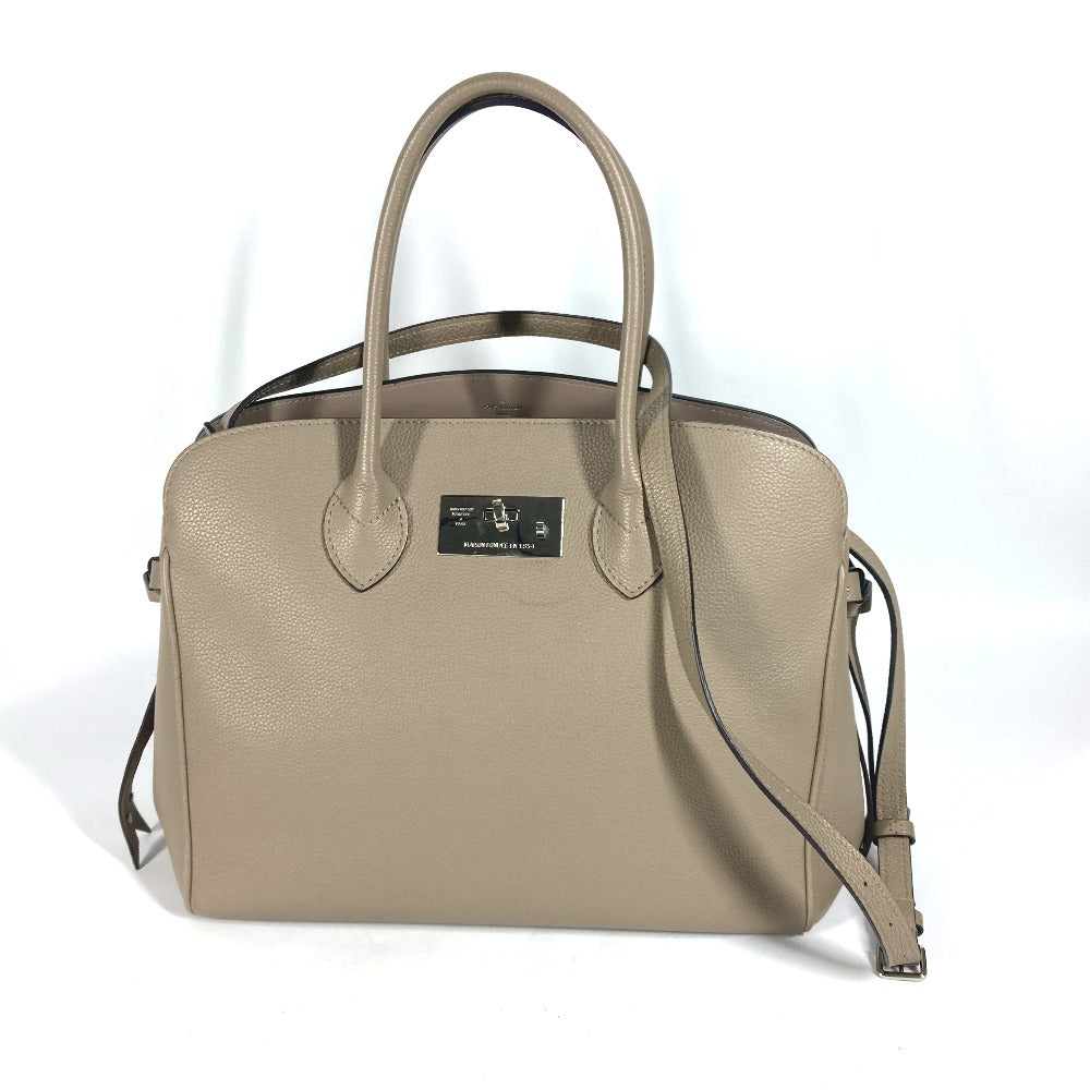 LOUIS VUITTON Tote Bag M51685 Taurillon Clemence Leather Tourterelle (Grey) 2WAY Crossbody Mira MM Women