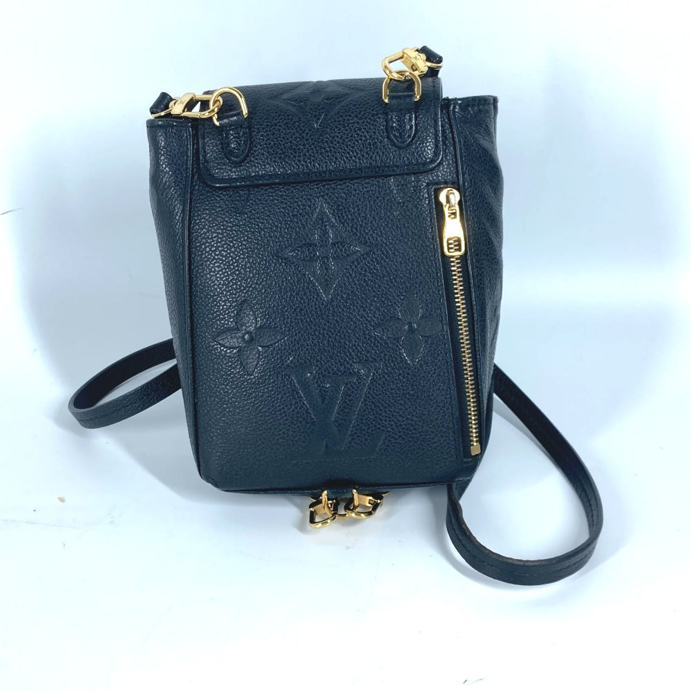 LOUIS VUITTON Backpack M80596 Monogram Ann Platt Leather black Monogram Ann Platt Tiny Backpack Women