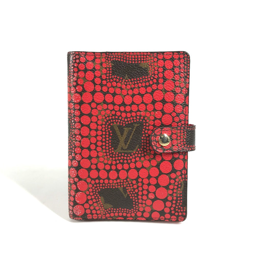 LOUIS VUITTON Notebook cover R21132 Monogram canvas Red Yayoi Kusama collaboration Monogram Town Yayoi Kusama Agenda PM Women