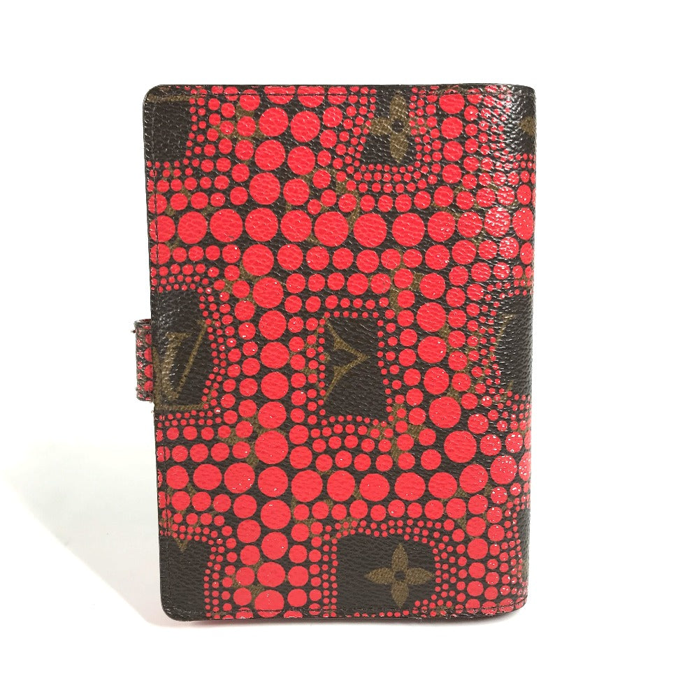 LOUIS VUITTON Notebook cover R21132 Monogram canvas Red Yayoi Kusama collaboration Monogram Town Yayoi Kusama Agenda PM Women