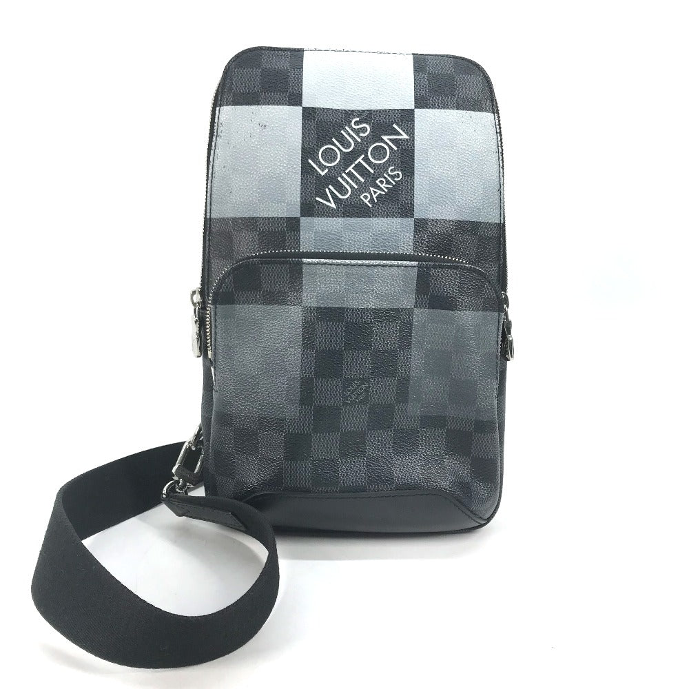 LOUIS VUITTON Sling bag N40403 Damier Graffit Giant Canvas black Damier Graphite Giant Avenue Slingback mens