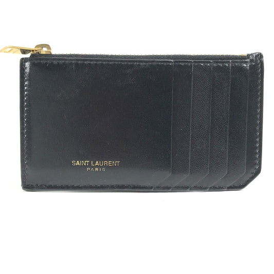 SAINT LAURENT PARIS Coin case 631992 leather black Wallet Compact Wallet Fragment case mens