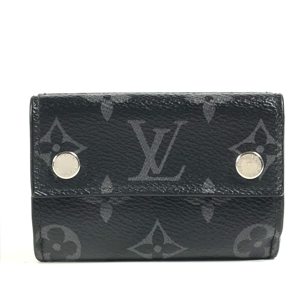 LOUIS VUITTON Trifold wallet M67630 Monogram Eclipse Canvas black Monogram Eclipse Discovery Compact mens