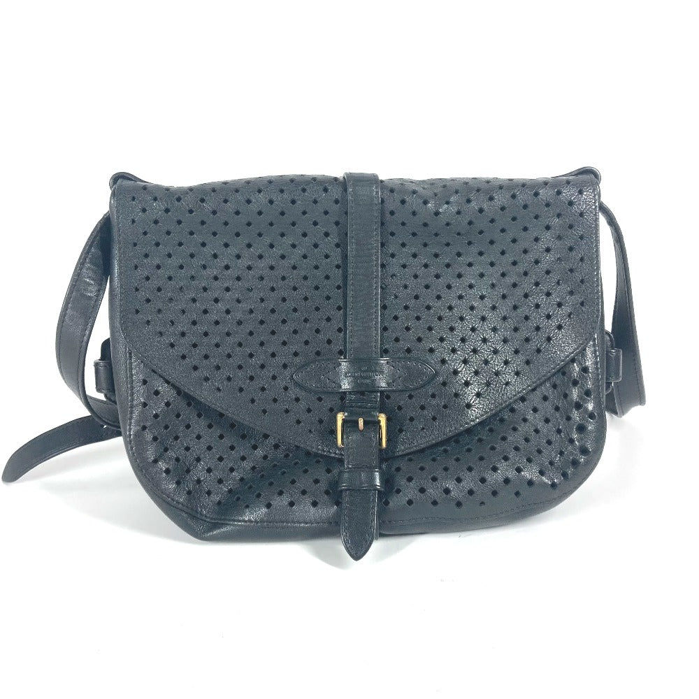LOUIS VUITTON Shoulder Bag M94072 Calf leather black Perfo Flore Saumur30