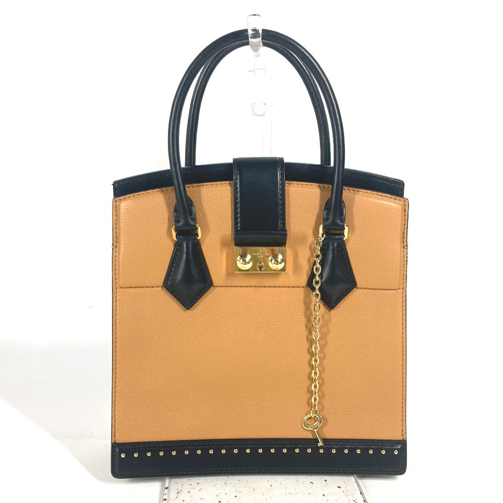 LOUIS VUITTON Handbag M51654 leather beige Studs Bicolor Coeur Marly PM Women