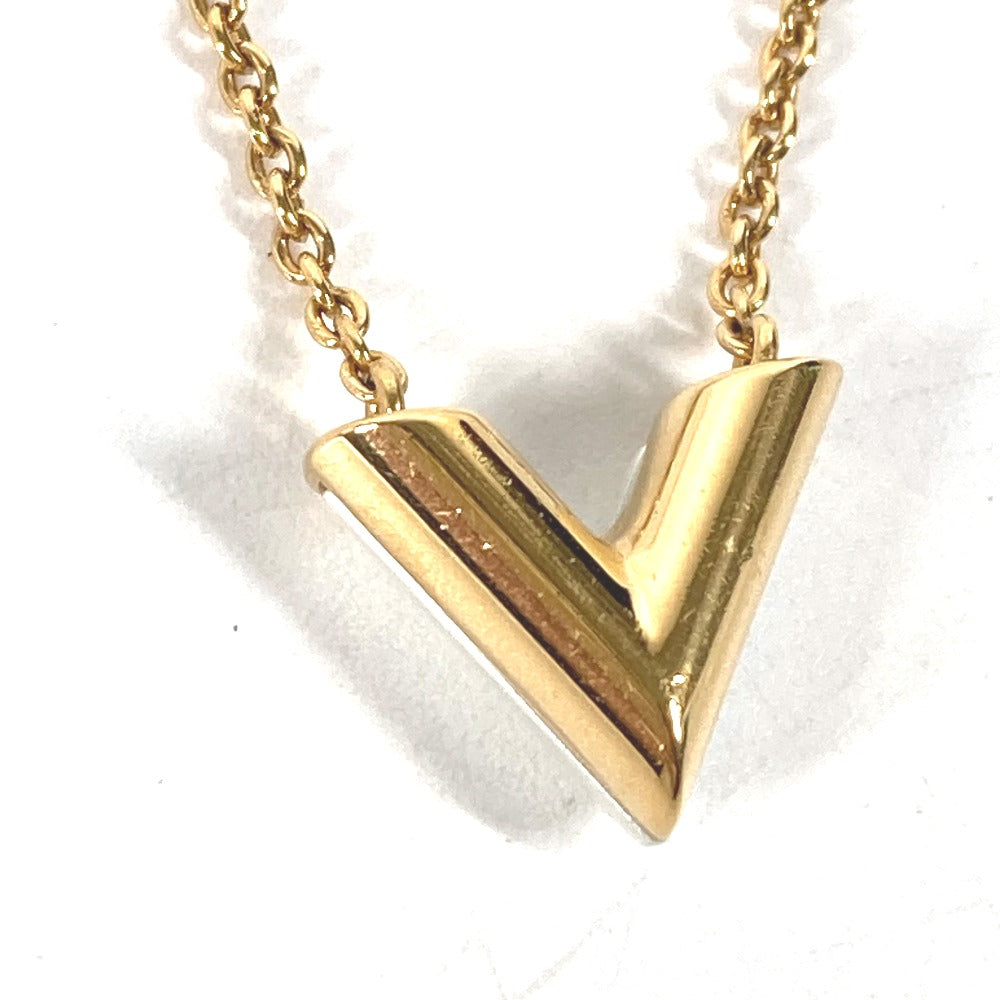 LOUIS VUITTON Necklace M69618 metal gold Chain Essential V Pearl Women