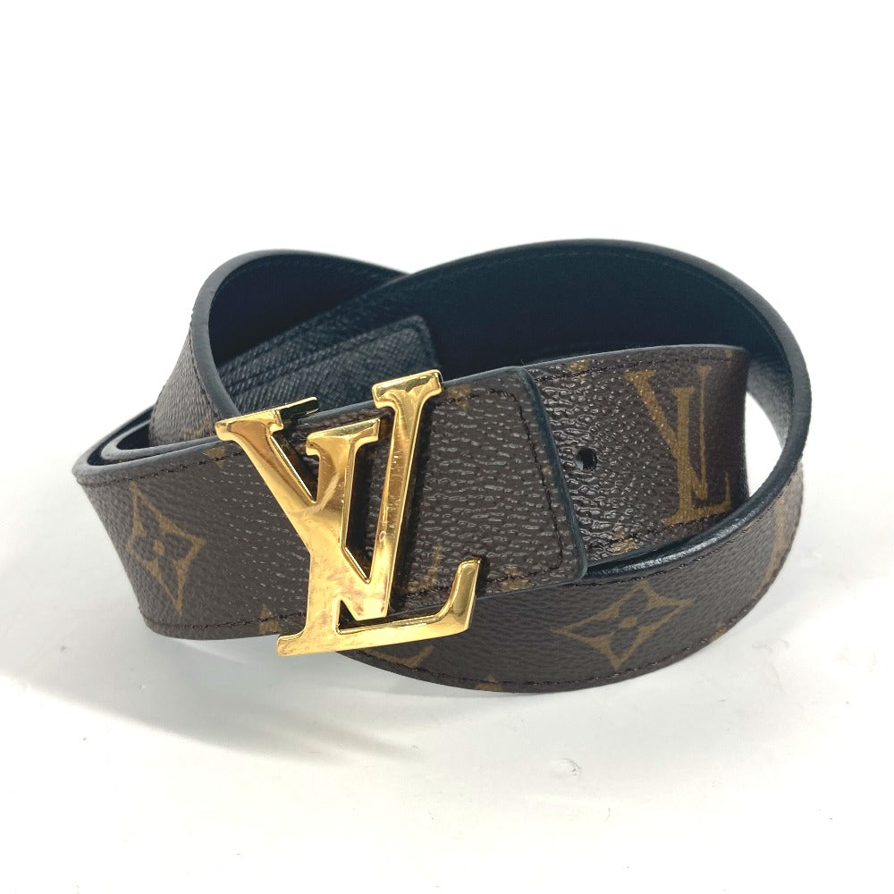 LOUIS VUITTON belt M9453W Monogram canvas Brown Monogram Suntulle LV Initial Women 80