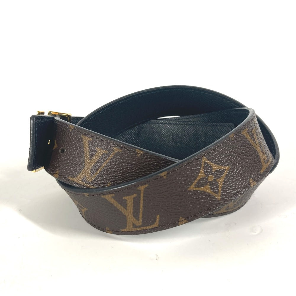 LOUIS VUITTON belt M9453W Monogram canvas Brown Monogram Suntulle LV Initial Women 80