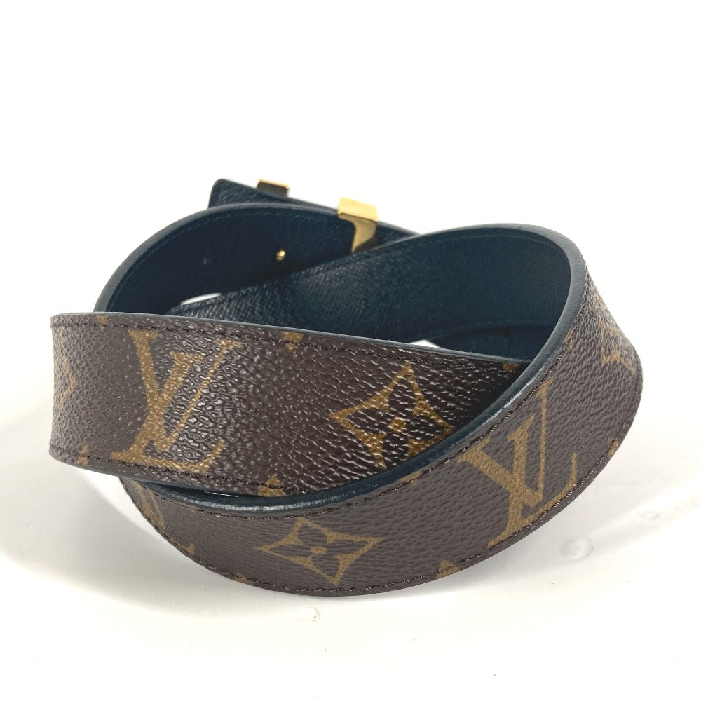 LOUIS VUITTON belt M9453W Monogram canvas Brown Monogram Suntulle LV Initial Women 80