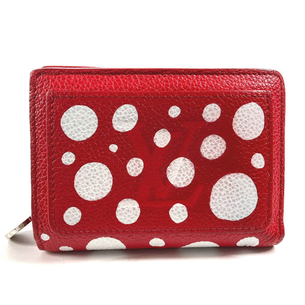 LOUIS VUITTON Folded wallet M82103  leather Red Kusama Yayoi Collaboration LVxYK Portefeuille Claire Women
