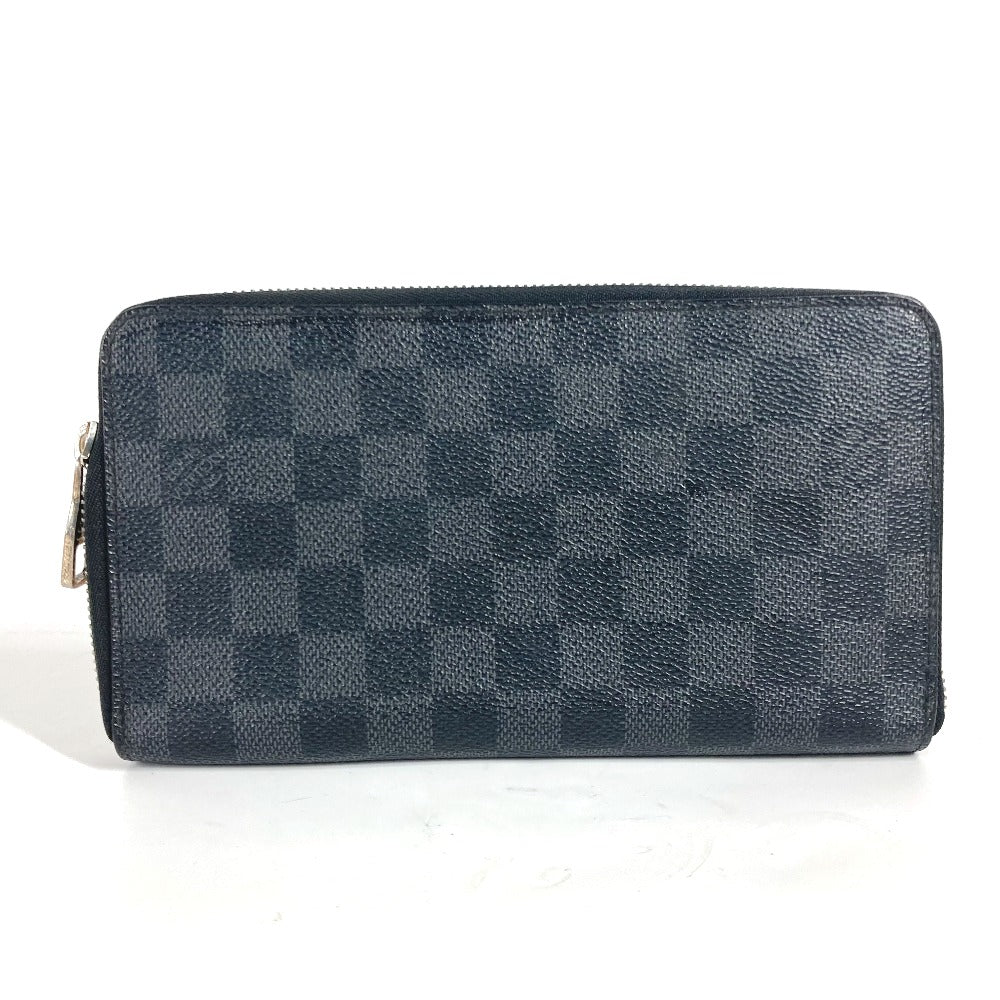 LOUIS VUITTON Long Wallet Purse N63077 Damier Grafitto Canvas black Damier Grafitte Zippy Organizer Women