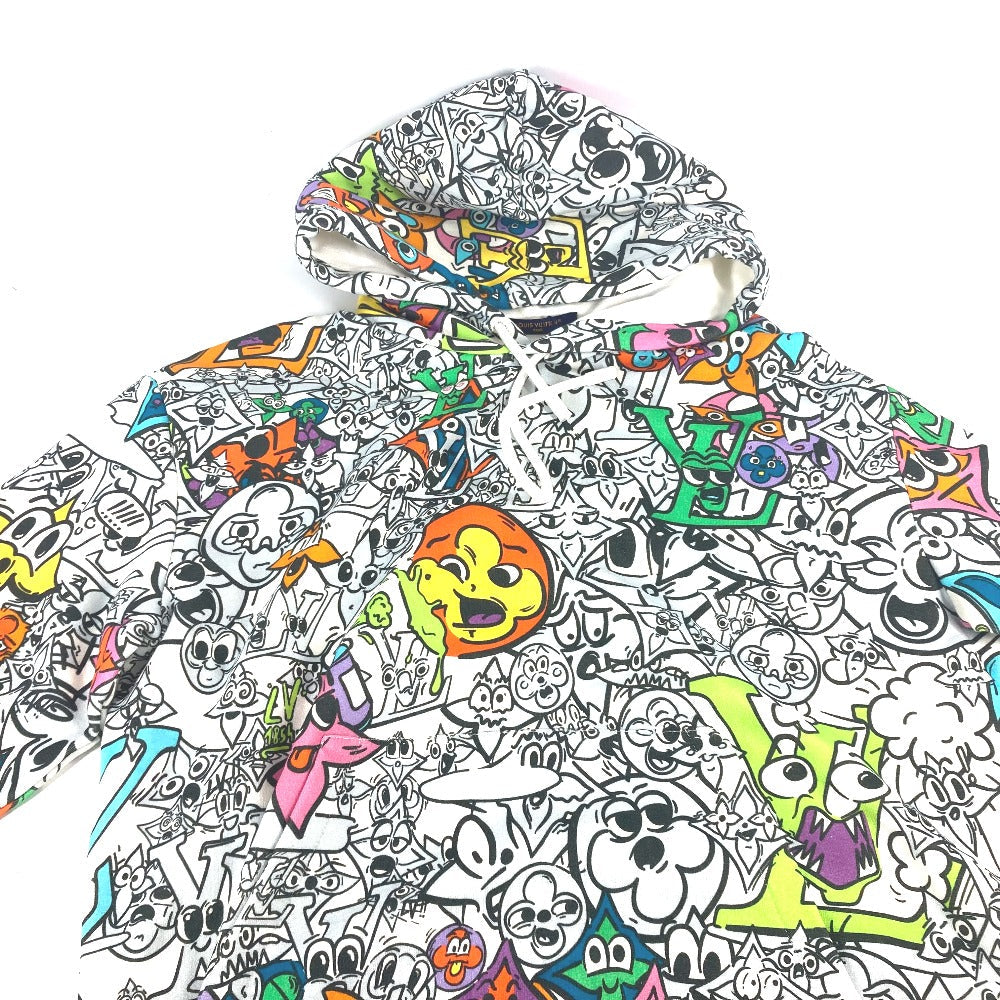 LOUIS VUITTON Hoodie 1AB54L cotton multicolor Apparel Long Sleeve Sweatshirt Tops Monogram Comics Hoodie Mix mens M