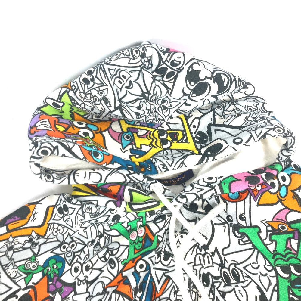 LOUIS VUITTON Hoodie 1AB54L cotton multicolor Apparel Long Sleeve Sweatshirt Tops Monogram Comics Hoodie Mix mens M