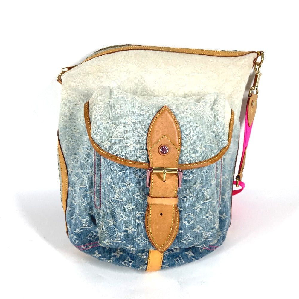 LOUIS VUITTON Shoulder Bag M93184 Monogram denim blue Monogram Denim Gradient Sunburst PM Women