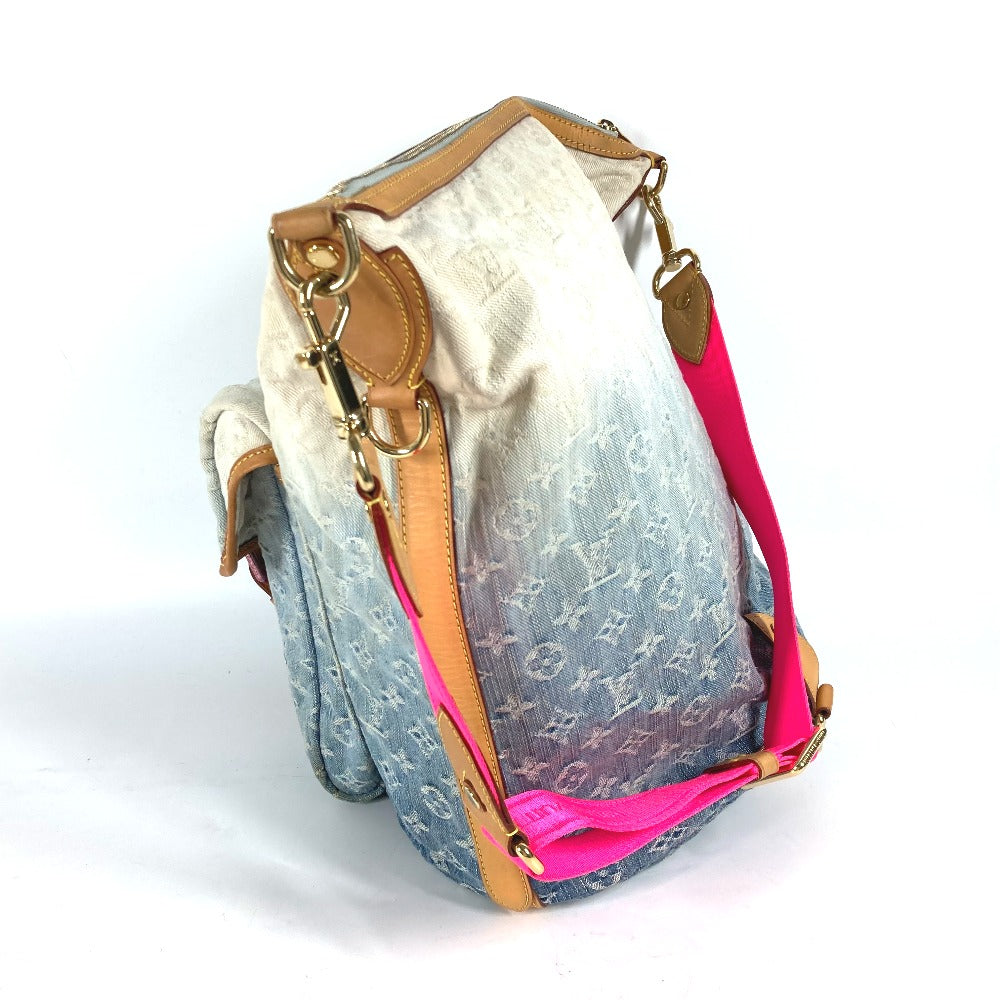 LOUIS VUITTON Shoulder Bag M93184 Monogram denim blue Monogram Denim Gradient Sunburst PM Women
