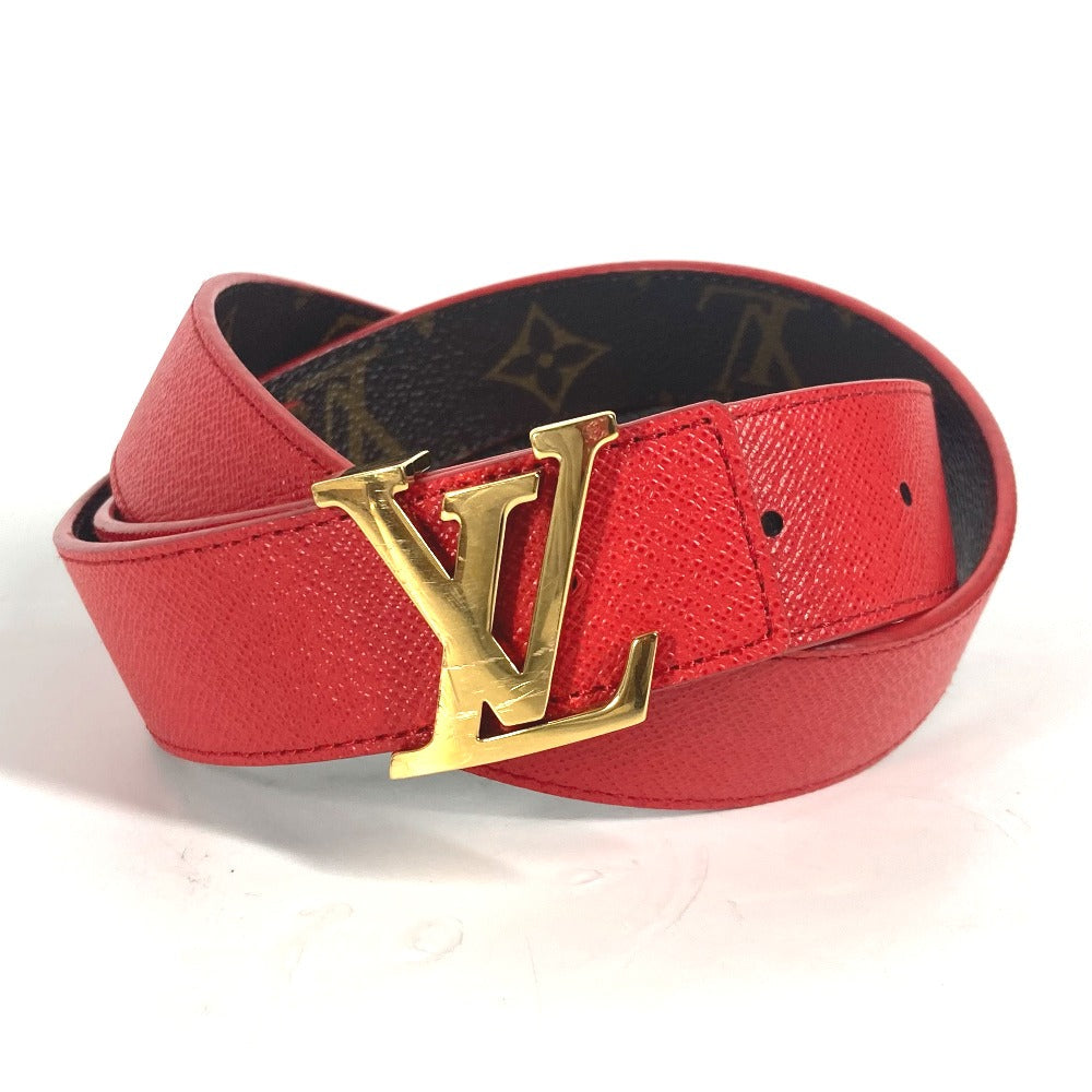 LOUIS VUITTON belt M0322W Monogram canvas Brown Monogram Belt: LV Initial 30MM Reversible Women 80