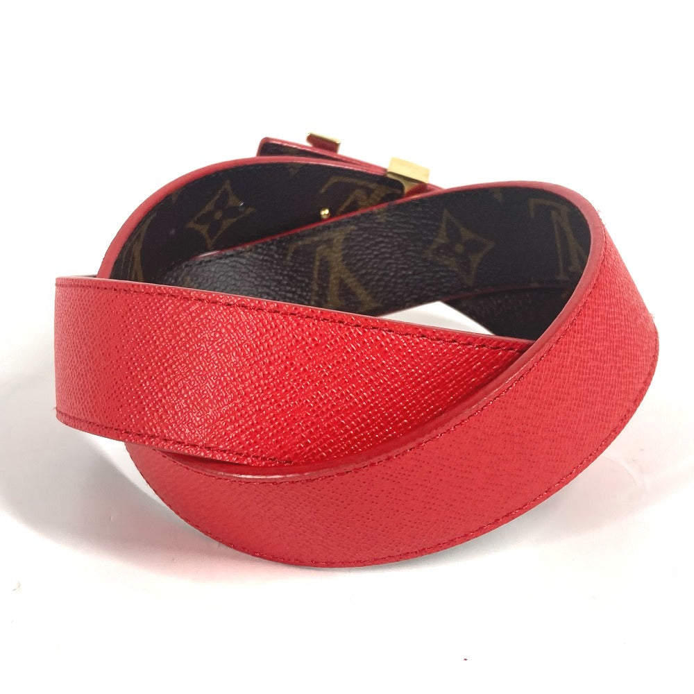 LOUIS VUITTON belt M0322W Monogram canvas Brown Monogram Belt: LV Initial 30MM Reversible Women 80