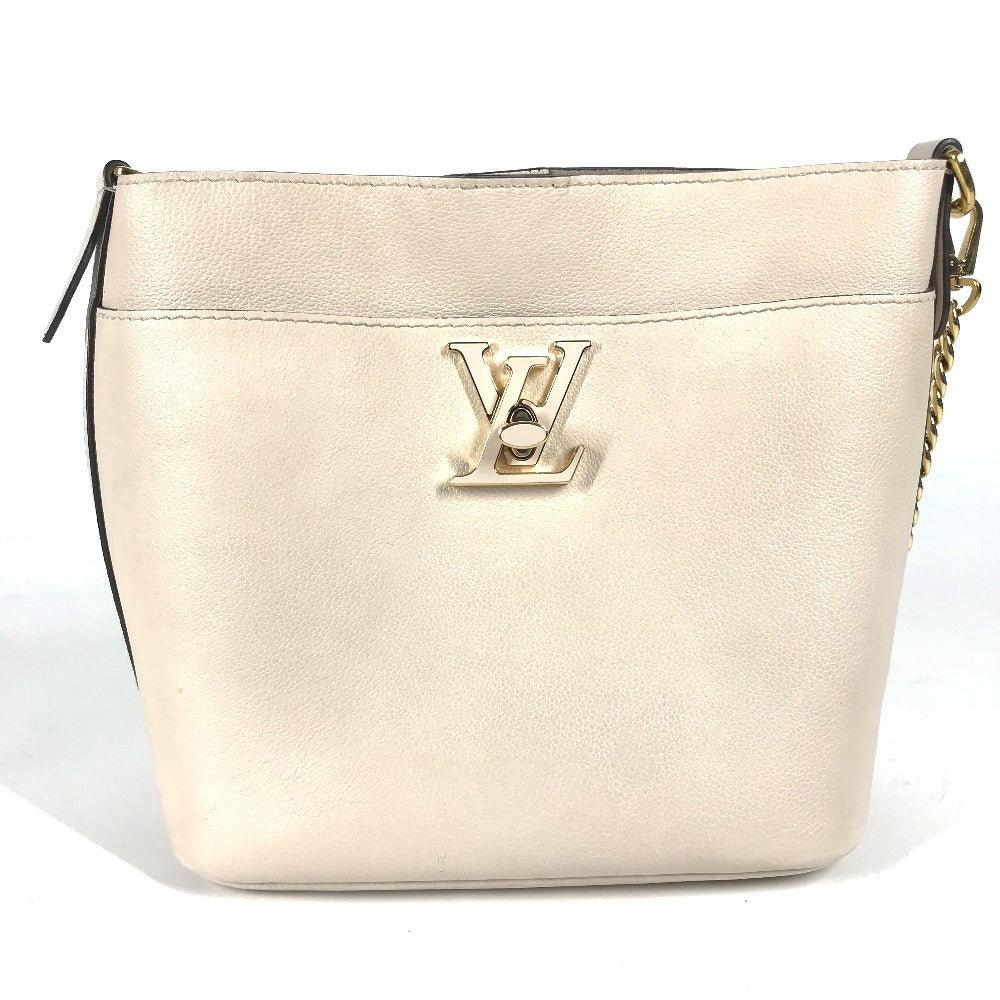 LOUIS VUITTON Shoulder Bag M24638 Grain Calfskin Leather Ivory Rock Me Rock & Walk Women