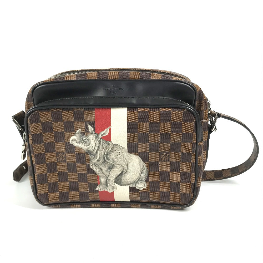 LOUIS VUITTON Shoulder Bag N42704 Damier canvas Brown Damier Dinos Chapman NilPM mens