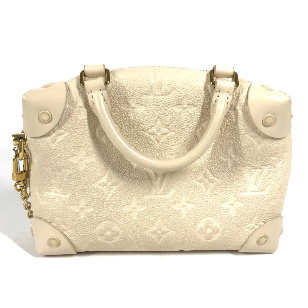 LOUIS VUITTON Shoulder Bag M45394  Monogram Ann Platt Leather white Monogram Ann Platt Petite Malle Souple Women