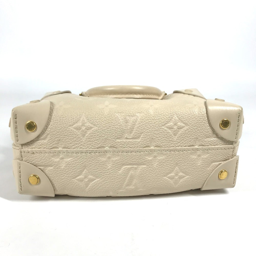 LOUIS VUITTON Shoulder Bag M45394  Monogram Ann Platt Leather white Monogram Ann Platt Petite Malle Souple Women