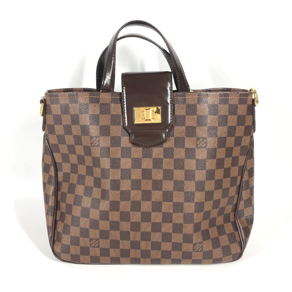 LOUIS VUITTON Tote Bag N41177 Damier canvas Brown Damier Hippopotamus roseberry Women