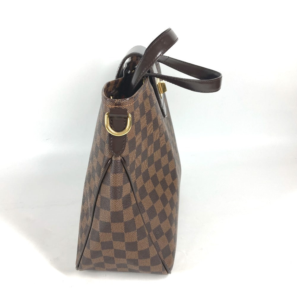 LOUIS VUITTON Tote Bag N41177 Damier canvas Brown Damier Hippopotamus roseberry Women
