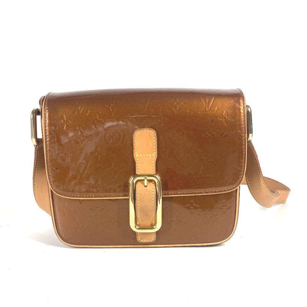 LOUIS VUITTON Shoulder Bag  M91107 Monogram Vernis Canvas Brown Monogram Vernis Christie GM Women