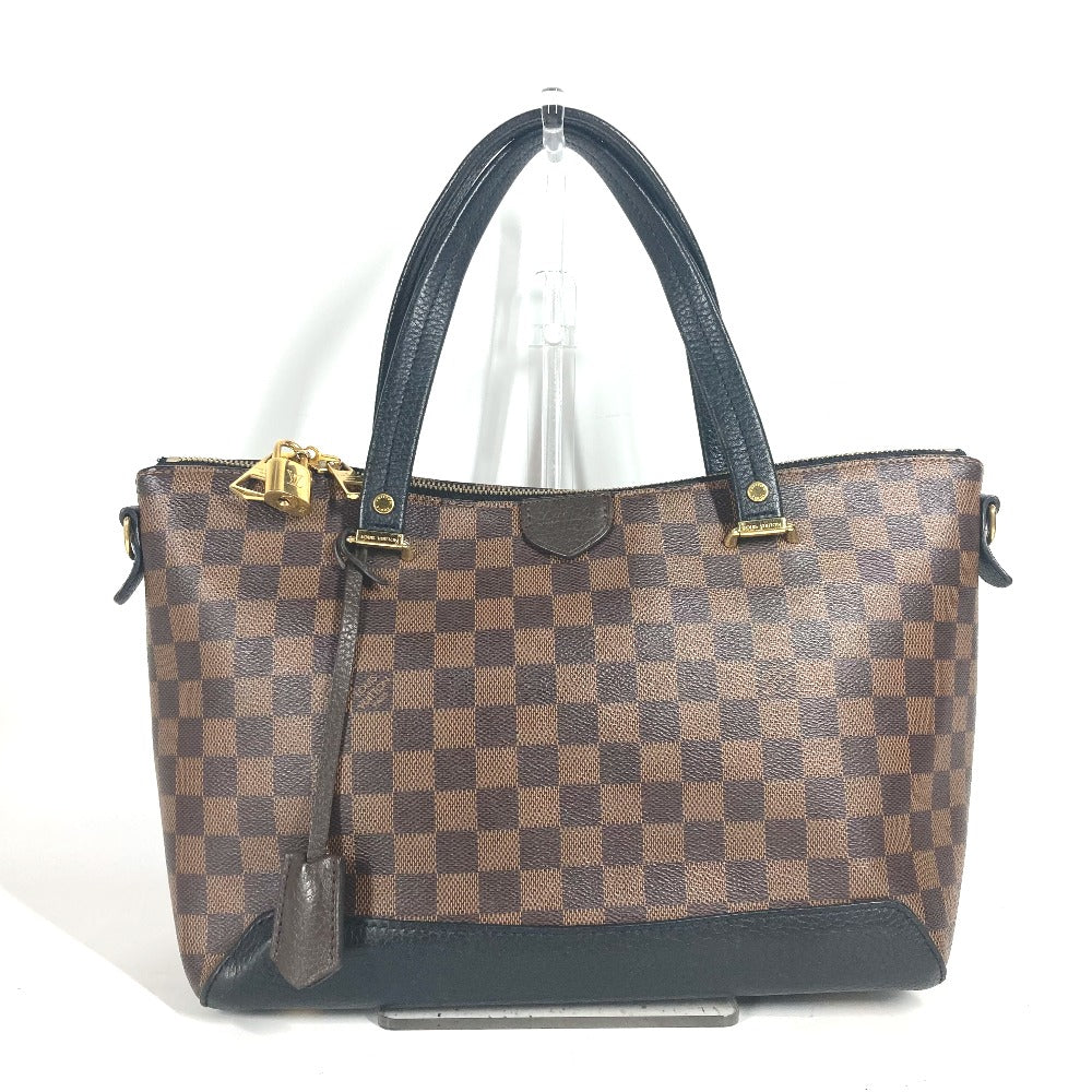 LOUIS VUITTON Shoulder Bag N41014 Damier canvas, leather black Damier Hyde Park Women