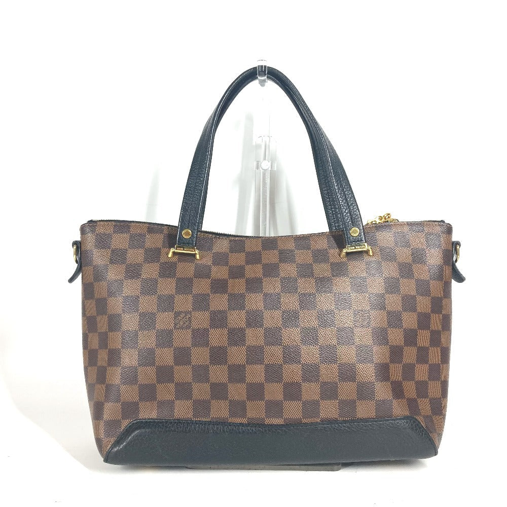 LOUIS VUITTON Shoulder Bag N41014 Damier canvas, leather black Damier Hyde Park Women