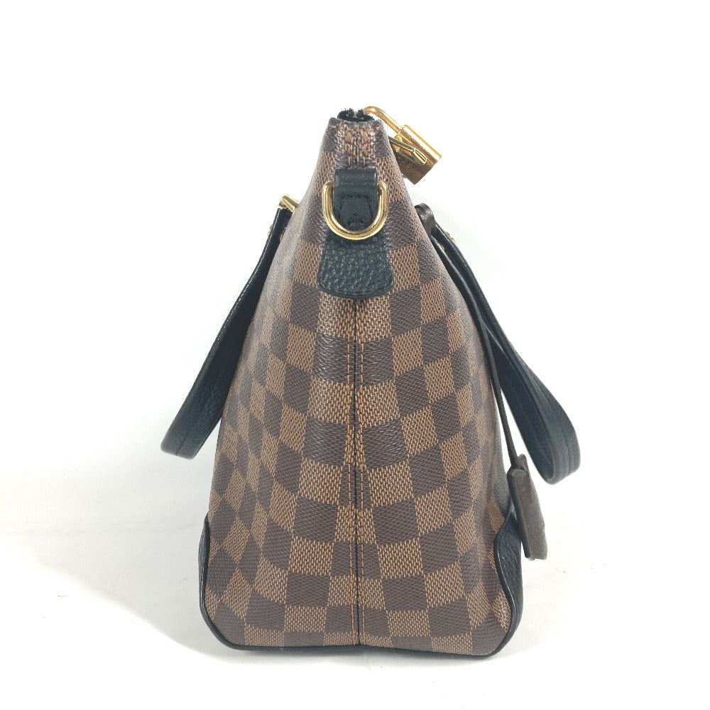 LOUIS VUITTON Shoulder Bag N41014 Damier canvas, leather black Damier Hyde Park Women
