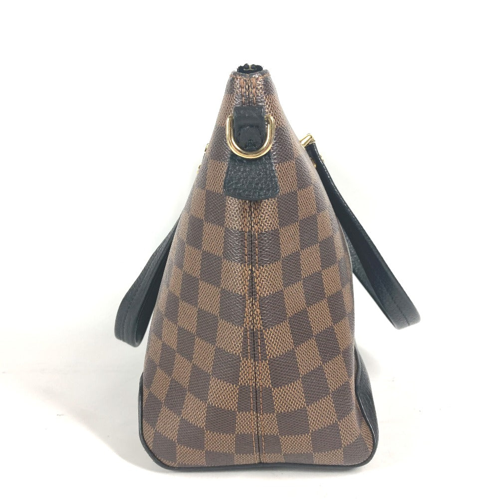 LOUIS VUITTON Shoulder Bag N41014 Damier canvas, leather black Damier Hyde Park Women