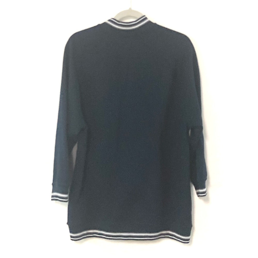 HERMES Jacket cotton gray Bicolor serie logo Teddy Blouson Stadium Jumper mens XXL