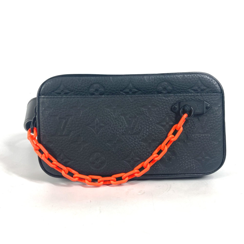 LOUIS VUITTON Waist bag M53550 leather black Sling bag Pochette Volga mens