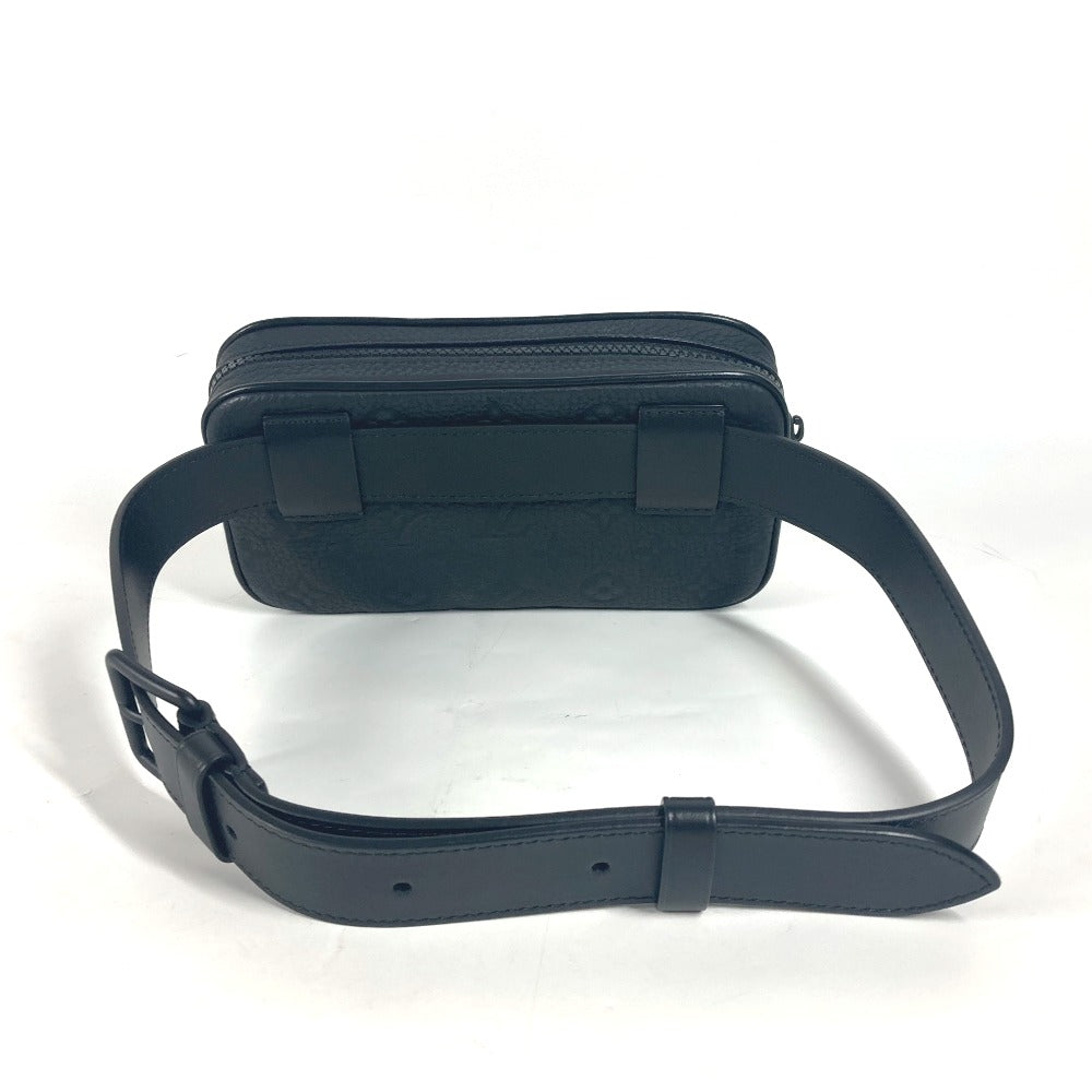 LOUIS VUITTON Waist bag M53550 leather black Sling bag Pochette Volga mens
