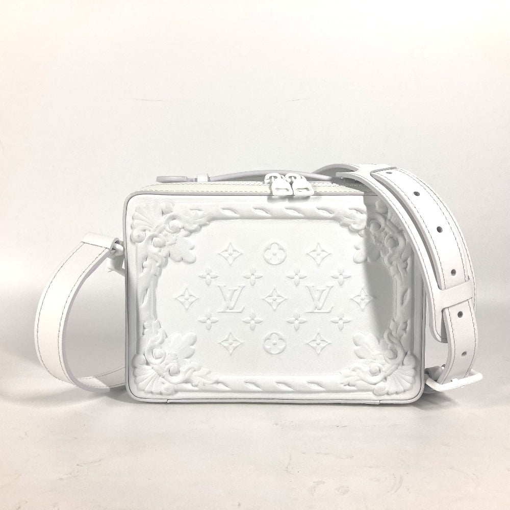 LOUIS VUITTON Shoulder Bag M21833 leather white LV Ornament Soft Trunk unisex(Unisex)