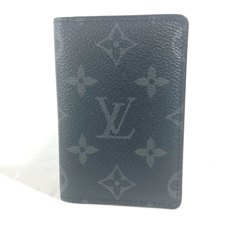 LOUIS VUITTON Card Case M61696 Monogram Eclipse Canvas black Monogram Eclipse Card Case Organizer de Poche unisex(Unisex)