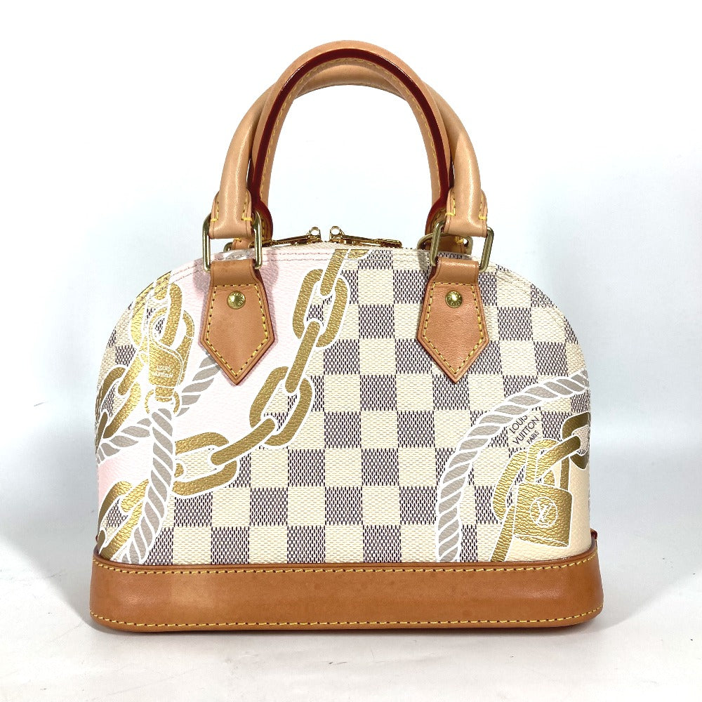 LOUIS VUITTON Handbag N40472 Damier Azur Canvas white Damier Azur Nautical Collection Alma BB Women