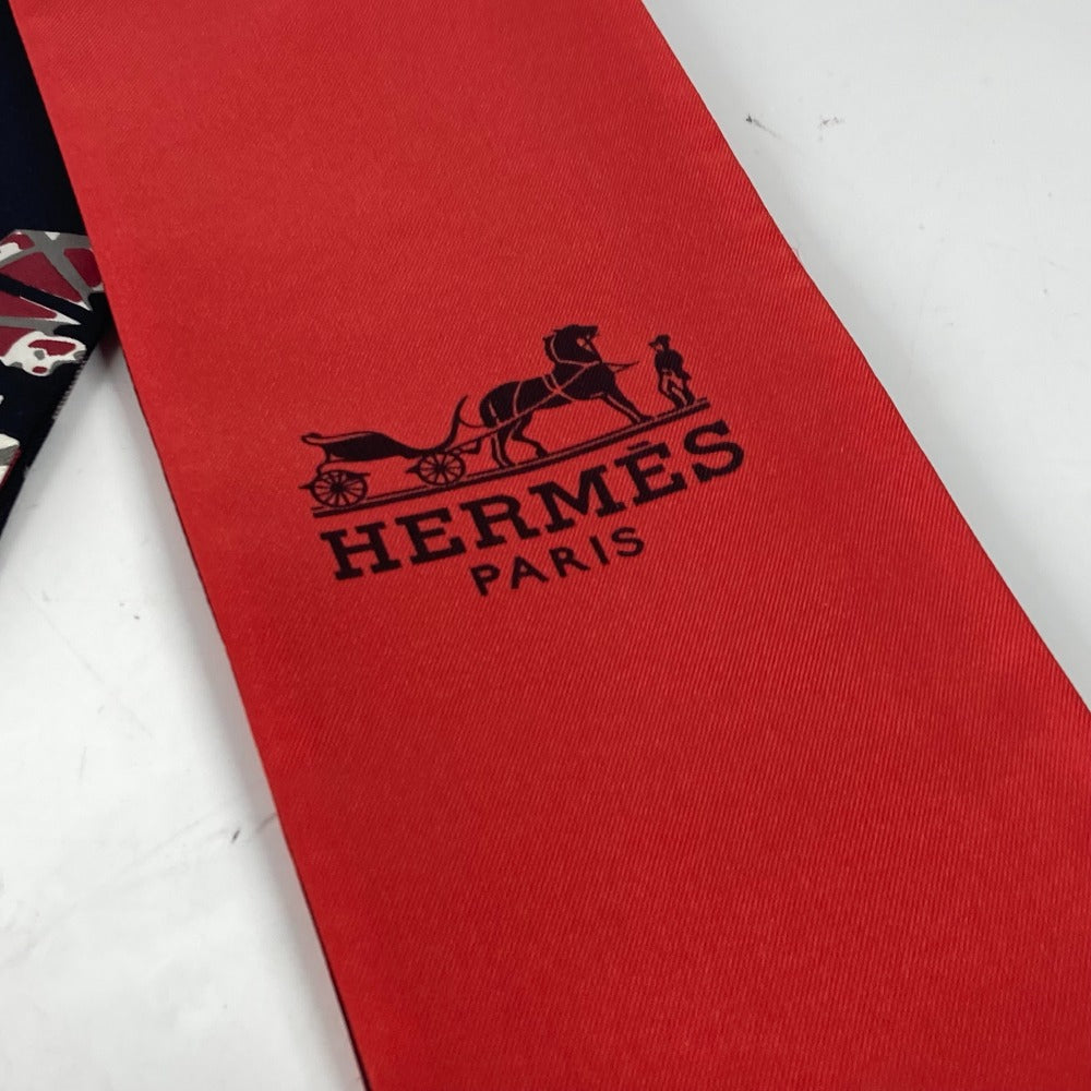 HERMES scarf silk Red Maxi Twilly Twilly Women