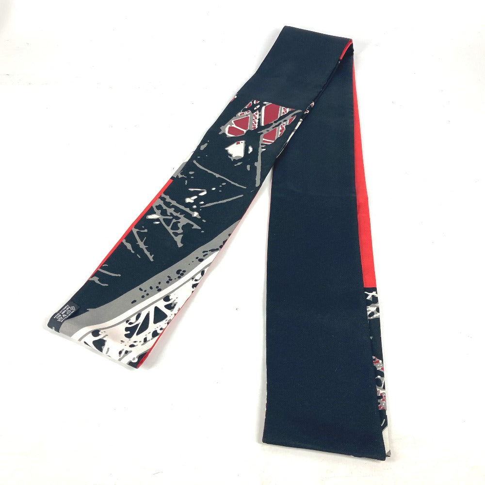 HERMES scarf silk Red Maxi Twilly Twilly Women